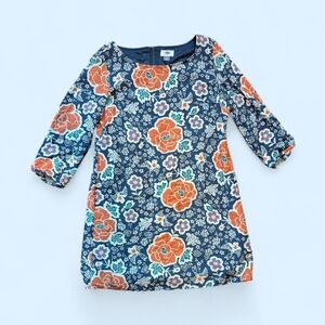 OLD NAVY Bohemian Mini Floral Shift Dress Blue And Orange Size M
